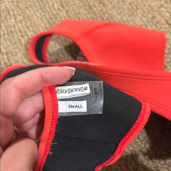Hoaka Women's Red Neoprene Bikini Set - Picture 3 of 5